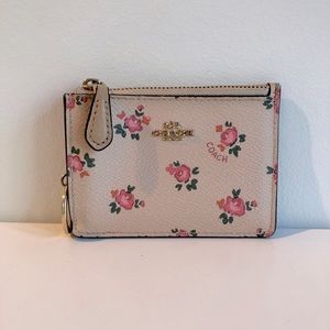 Coach Mini Skinny ID Case with Floral Bloom Print